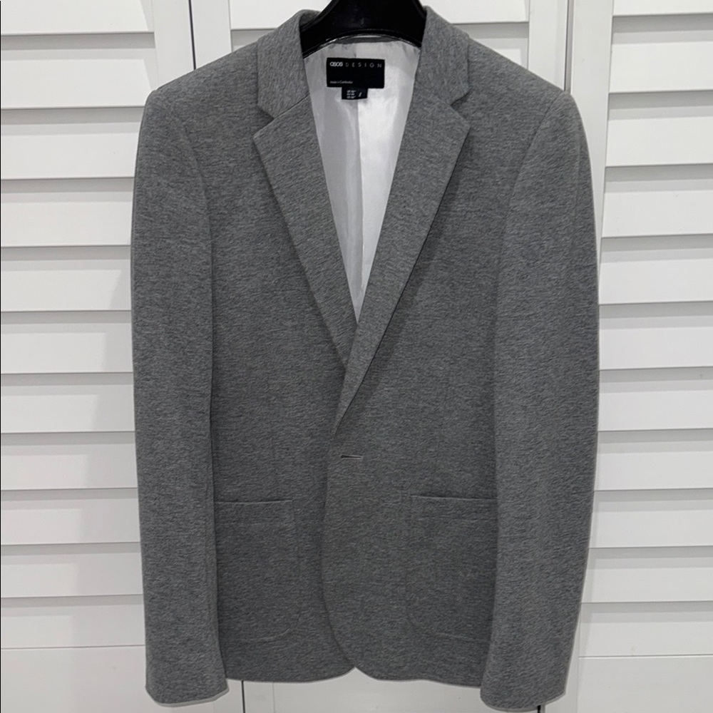 ASOS Gray Sport Coat Modern Slim Fit